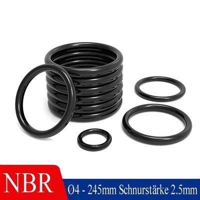 O Ring O-Ring Innen Ø4 - 245mm x Schnurstärke 2.5mm NBR 70 Dichtring O Ring