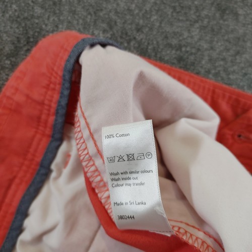 John Lewis Shorts Mens W36 Pink Coral Chino Casual - Picture 3 of 10