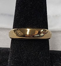 Louise Carter 14K Gold Plated Leilani Dome Ring sz 8