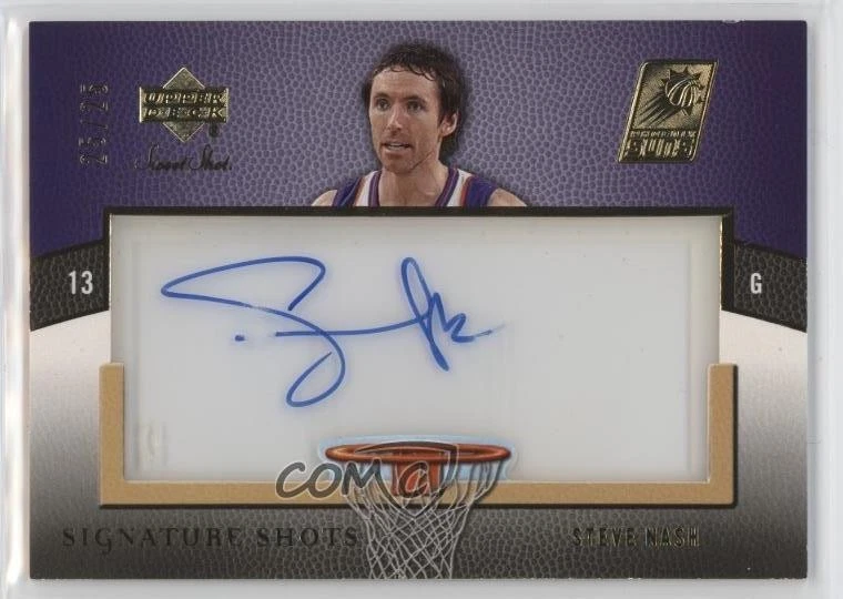 Upper Deck Steve Nash Basketball Autographed Sports Trading Cards