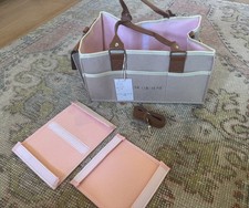 Home Chic Home Baby Diaper Caddy Organizer Large Tote Bag with Changing Table