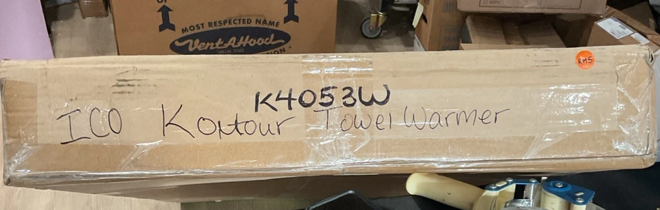 "Calentador de toallas de baño ICO cromado lineal enchufable 24"" x 60"" K4053W $799" Foto 3 de 4