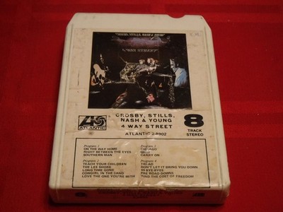 Crosby Stills Nash & Young 4 Way Street 8 Track Tape Live TESTED WORKS Teach