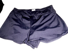 Lands End Swim Board Shorts Size 10 Sunshade UPF Black Built In Liner Bikini