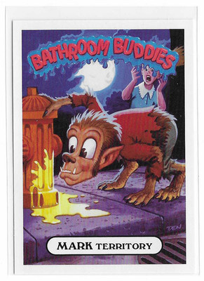 2019 Garbage Pail Kids We Hate the '90s  Bathroom Buddies Mark Territory 20b GPK