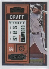 2020 Panini Contenders Draft Ticket Green 263/299 Brandon Crawford #77 0f2i