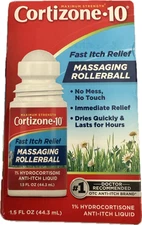 Cortizone-10 Max Strength Itch Relief Rollerball 1% Hydrocortisone 1.5 fl oz