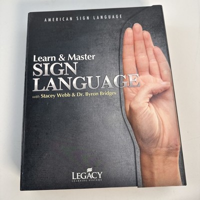 Learn & Master Sign Language, Webb & Bridges 2014, 25 DVDs + Lesson Book