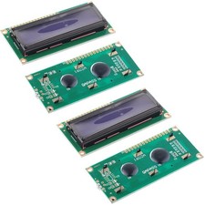 DIYmalls 16x2 1602 LCD Display Screen Module White Character Blue Backlight