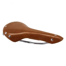 Origin8 Classic Leather Saddle, 280x155mm, Honey