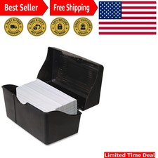 Sturdy 3x5 Index Card File with Built-in Notches - Organize 300 Cards Safely