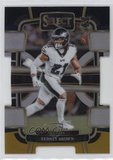2023 Panini Select Concourse Black & Gold Prizm Die-Cut Sydney Brown #80 1ce5
