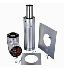 Rheem ProTech Stainless Steel 3in x 5in Horizontal Vent-Straight Termination Kit