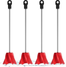 4 Pcs 11 Inch Paint Stirrer for Drill, Paint Mixer Attachment, Helix Epoxy Mixer
