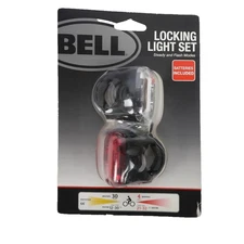 Bell Bike Light Set Radian 450 Bicycle Locking Headlight Tail Light Red & White