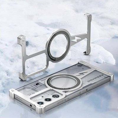 Magnetic Metal Rimless Frame Bumpe Case For ZTE nubia RedMagic 10s 10 9s 9 Pro +