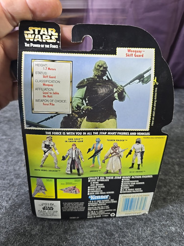 Hasbro Star Wars Power Of The Force Green Card Weequay Skiff Guard Action Figure - Picture 4 of 6
