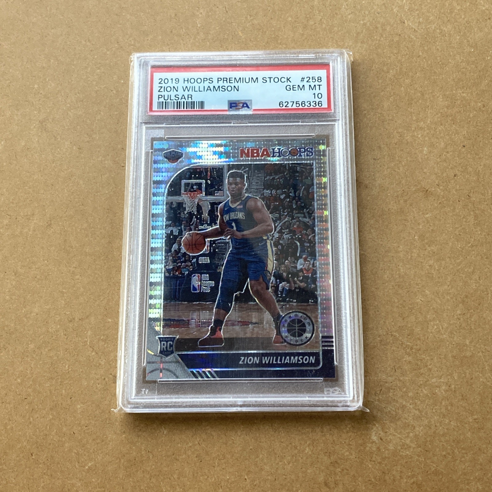 2019 Panini Donruss Optic Zion Williamson Purple Shock Rookie 158 PSA 10 GEM MT