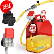 Portable Fuel Transfer Pump Auto Stop 3.2 GPM Gas Diesel Oil Pump - US