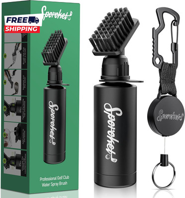 Pro Golf Club Brush Cleaner Clamp 4 Oz of Water Premium Golf Accessories