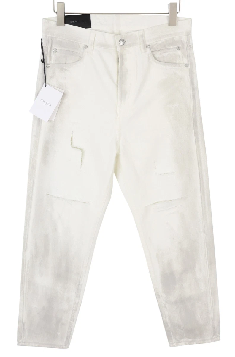 Balmain White Jeans for Men for sale | eBay