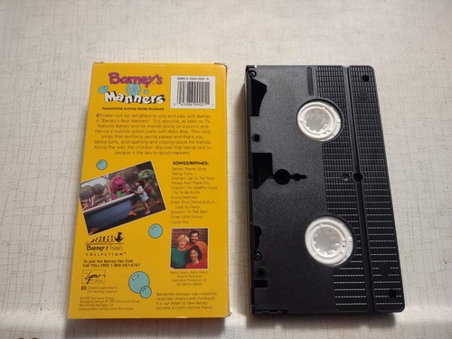 Barney & Friends Barney's Best Manners Sing Along VHS - Picture 2 of 2