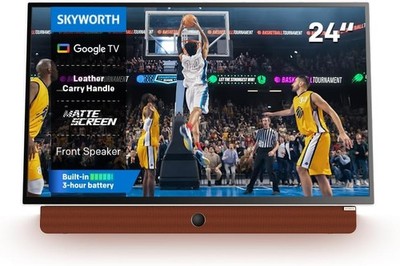 Skyworth 24-Inch Portable Smart TV Battery Powered Outdoor