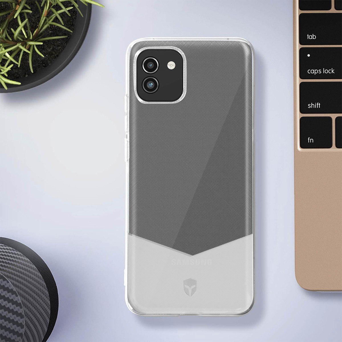 Coque renforcée Galaxy A03 Pure Modèle 1m antichoc dos transparent - 3