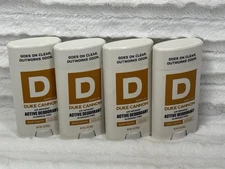 (4) Duke Cannon All Defense Active Deodorant Aluminum Free, 3 oz Each, Sawtooth