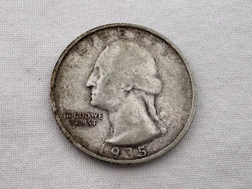 1935 S U.S. Washington Silver Quarter HT-6