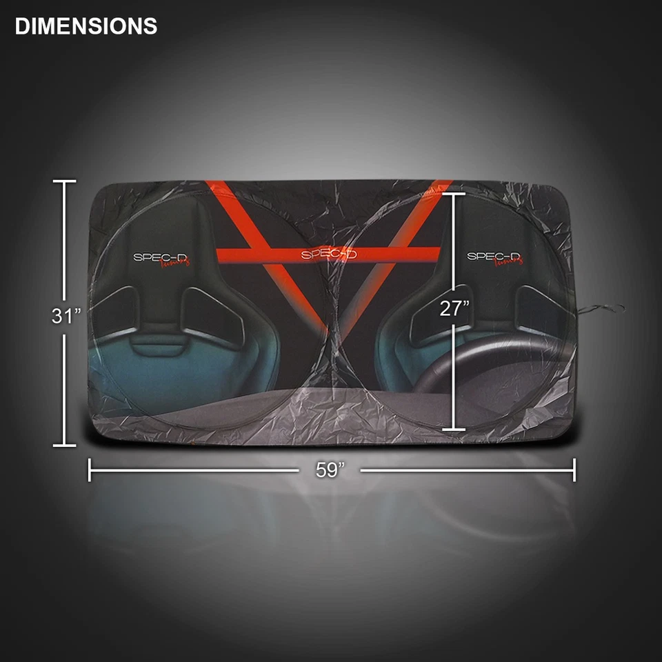 Windshield Window Shield Reflective Sun Block Shade Visor Car Truck 59"X31" - Изображение 3 из 4