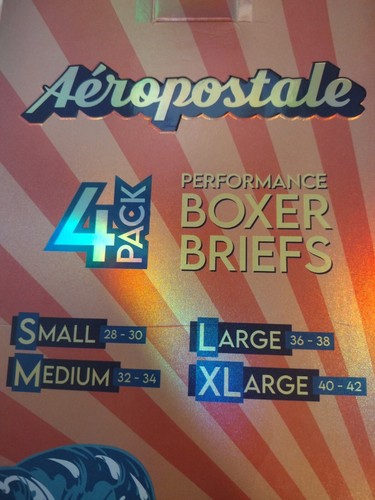 Men's Aeropostale 4 Pack Boxer Briefs Large 36-38 Tropical Pattern - Picture 5 of 6