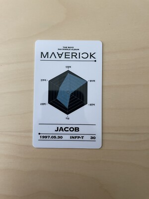 the boyz maverick ジェイコブ　ポラロイド　ポラ　チェキ The Boyz Maverick Mini Album ID Photocard Jacob | eBay