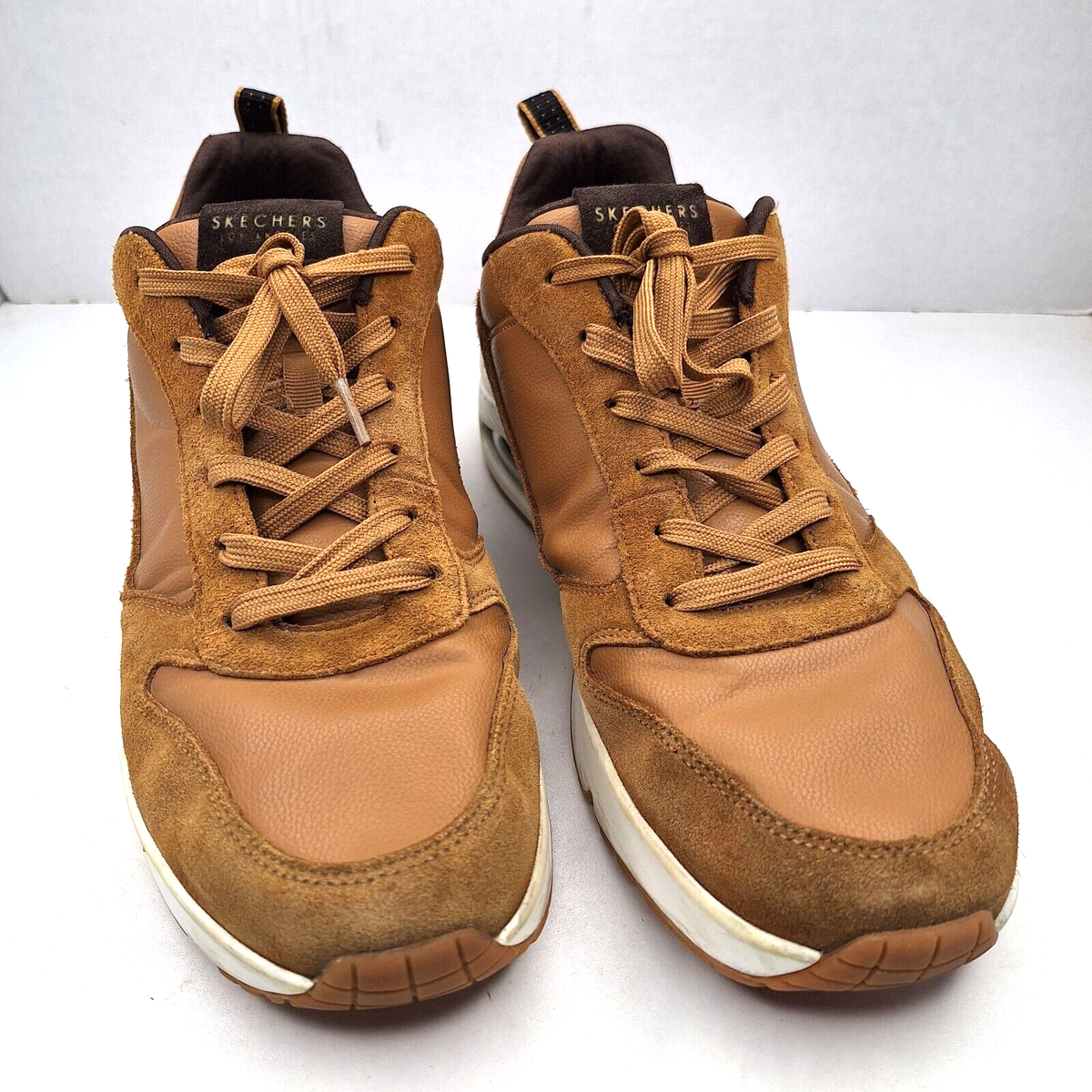 Skechers Men's Uno Stacre Whiskey Suede Sneakers SN 52468