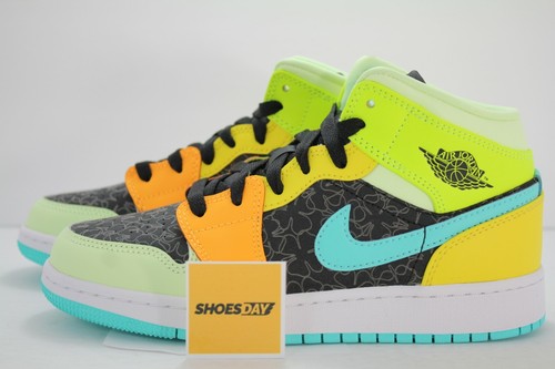 AIR JORDAN 1 MID SE (GS-GRADE SCHOOL 