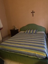 letto matrimoniale flou con completo di materasso