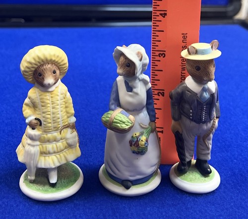 Fitz & Floyd Woodmouse Collection VIOLET, WILFRED & DAISY 1985 Korea - Picture 9 of 17