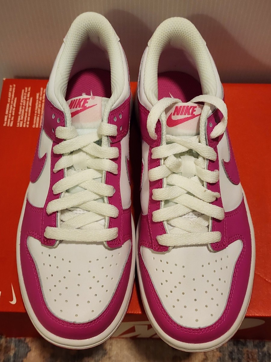 Nike Dunk Low (GS) Laser Fuchsia FB9109-102 Size 3.5Y / Women's 5