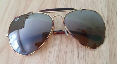 Ray Ban Tortuga Outdoorsman Bausch & Lomb USA 62[]14 Sonnenbrille  mit Etui