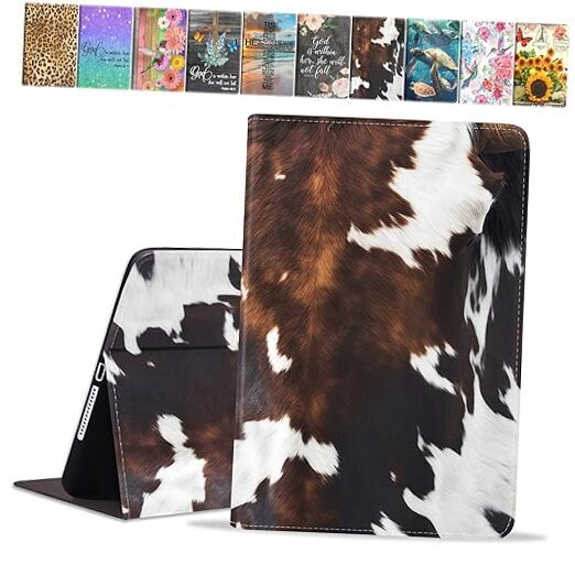 Case for Samsung Galaxy Tab A 10.1 Inch 2019 Tablet (Model: SM Brown Cow Print