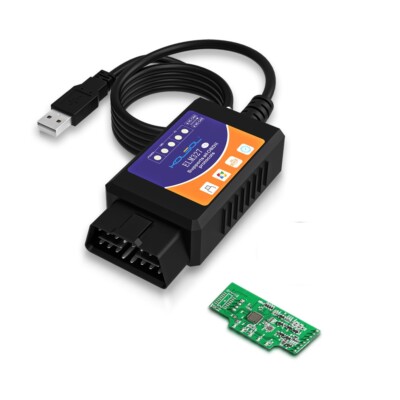 ELM327 OBD2 USB Adapter for Windows, ELMconfig Scanner with MS CAN/HS CAN Switch