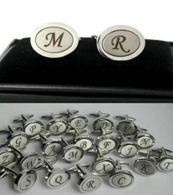 Manschettenknöpfe Buchstaben B D G I L M N P R U V Y Ihrer Wahl MK3000  SALE