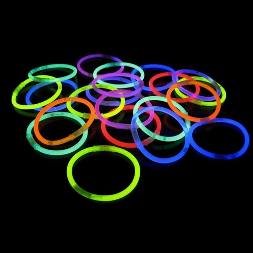 PEBBLE HUG GLOW STICKS BRACELETS NECKLACES PARTY FAVORS NEON COLOR +CONNECTOR - Picture 24 of 40