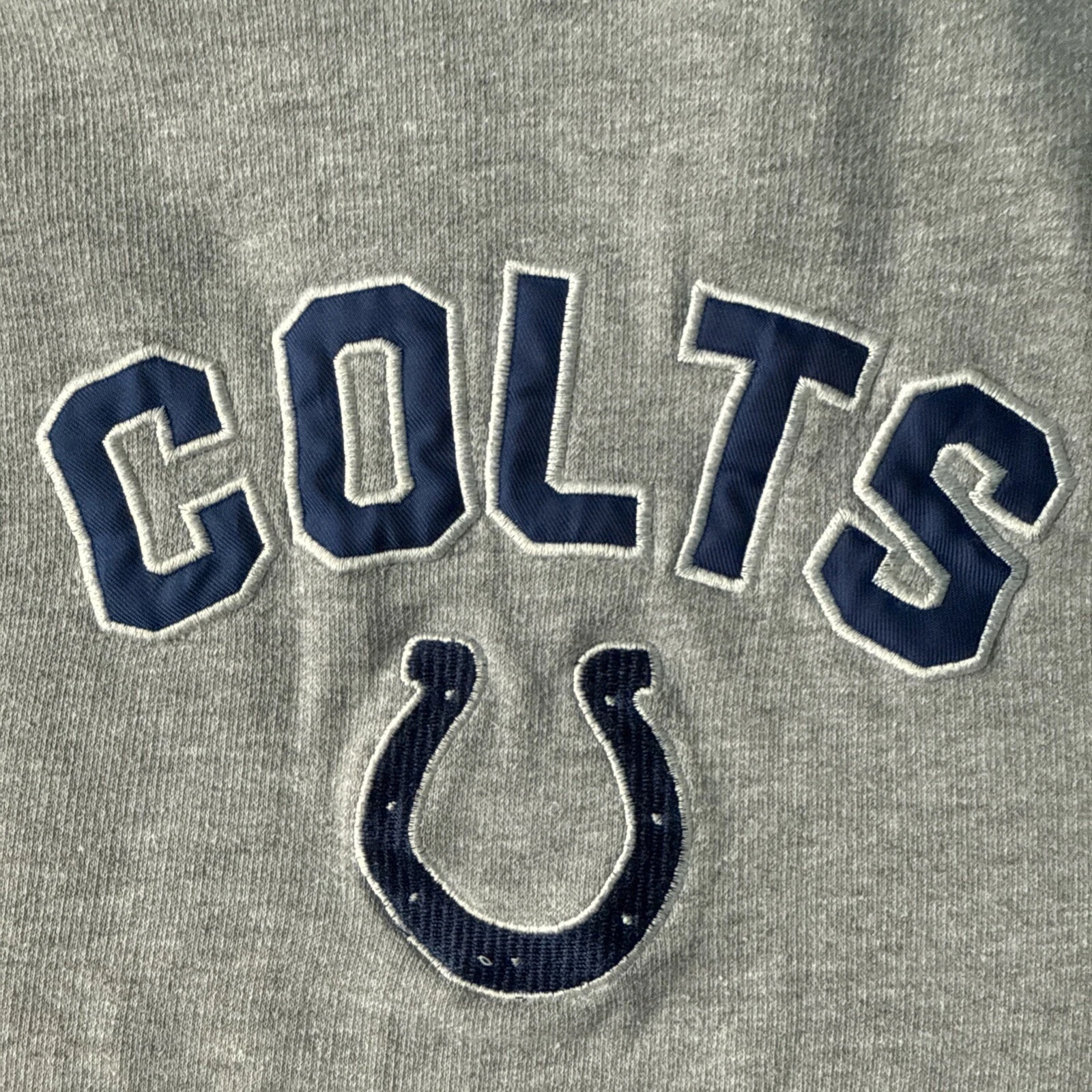 VETEMENTS Felpa con cappuccio REEBOK Colts donna taglia M grigia Heather NFL maglia calcio top