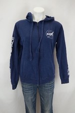 Nasa I Need Some Space Hoodie Full Zip Girls Blue Size Medium 7/9