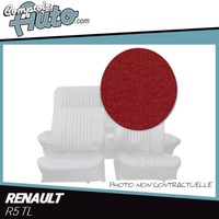 Bezug Vordersitze Und RüCksitz FüR Renault R16 Tx Velours Rot