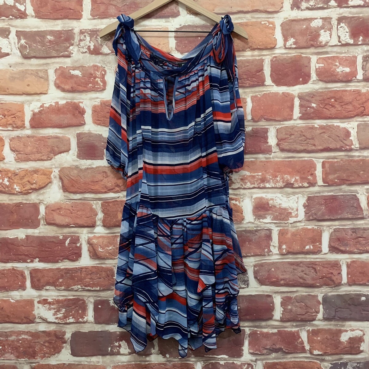 Fifilles Paris Dress Womens Large Blue White Red Multicolor Striped Abstract | eBay Fifilles Paris Dress Womens Large Blue White Red Multicolor Striped Abstract | eBay