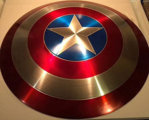22 inch Metal Captain America Shield Red Color Large Size