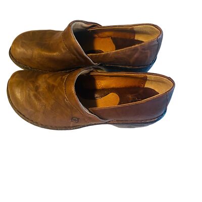 Born Men\'s 8M Brown Handcrafted Leather SlipOn Loafers Born Men main image 3