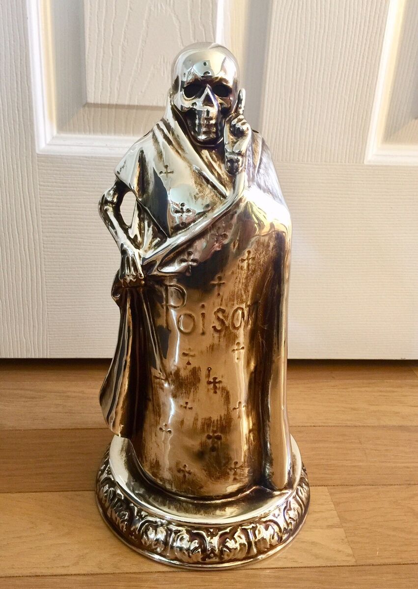 Neighborhood Booze Grim Reaper Incense Burner Chamber Silver New